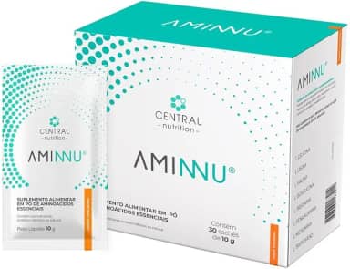Aminnu 10g Com 30 Sachês Sabor Tangerina - Central Nutrition