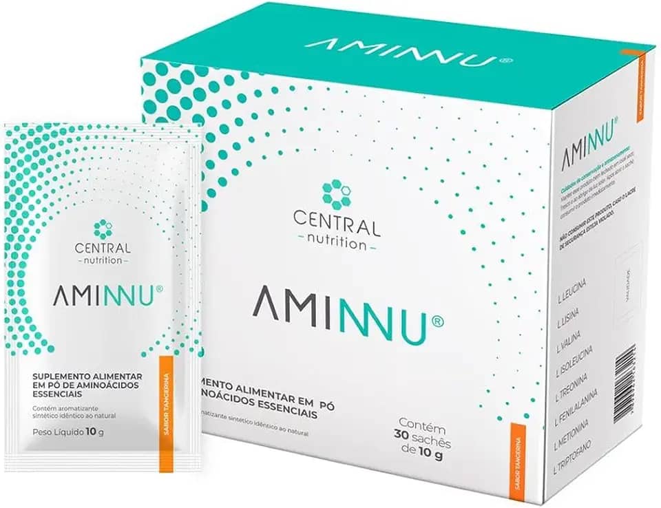 Aminnu 10g Com 30 Sachês Sabor Tangerina - Central Nutrition