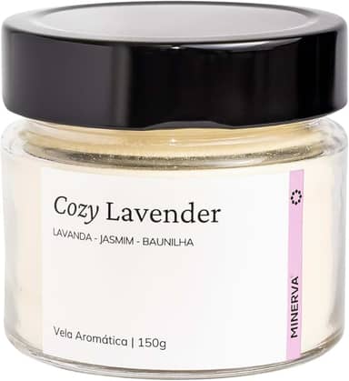 Vela Aromatica Artesanal Perfumada - 150g - Minerva Candles (Cozy Lavender)