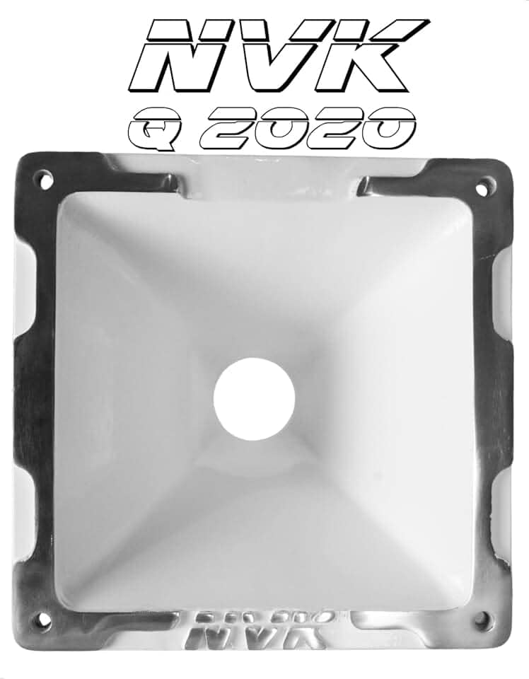 Corneta NVK 2020 Branco Jarrão para Driver de Som Automotivo Profissional