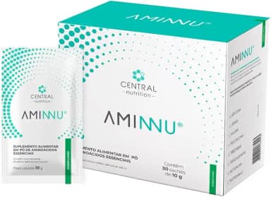 Aminnu Eaas 10g, 30 Sachês, Essencial Aminoácidos, Sabor Limão