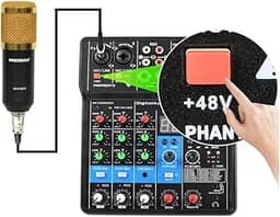 Mesa Som de 4/3/2 canais, mixer de áudio, mixer compacto de áudio de nível de estúdio Sistema de Som e para Casa Sistemas de Som Compactos