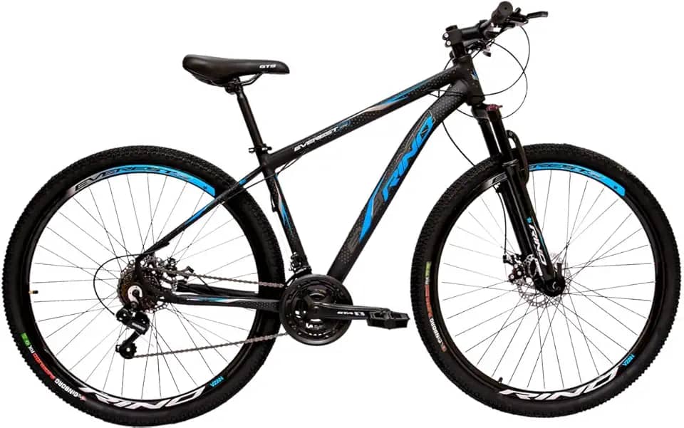 Bicicleta RINO EVEREST 29 Freio Hidráulico - Cambios Shimano 24v com Trava