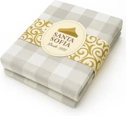 Toalha De Mesa Picnic Algodao Xadrez 04 Lugares 1,40 X 1,40 (Cinza Claro)