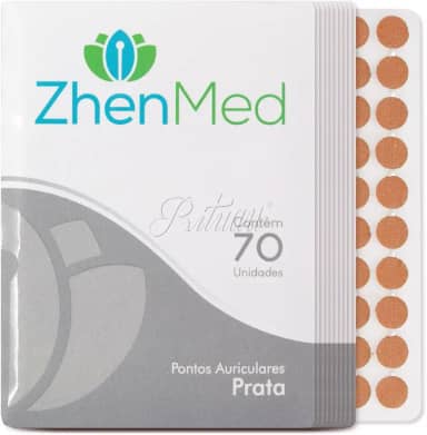 Ponto Auricular Prata 700 Pontos Zhenmed Auriculoterapia (Esparadrapo Redondo)