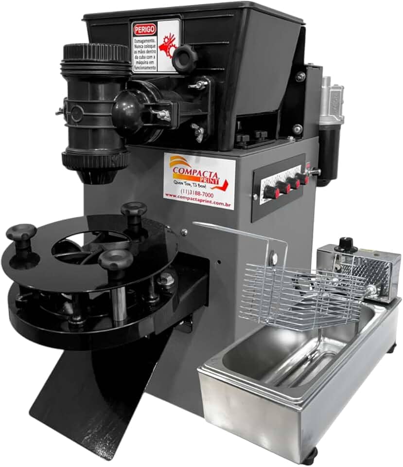 Máquina De Fazer Salgados E Doces Compacta Pop 4.0 + Fritadeira Elétrica 3 Litros - Compacta Print (110, Volts)