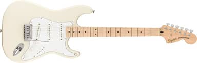 Guitarra elétrica Squier Affinity Series Stratocaster - branco olímpico com escala de bordo
