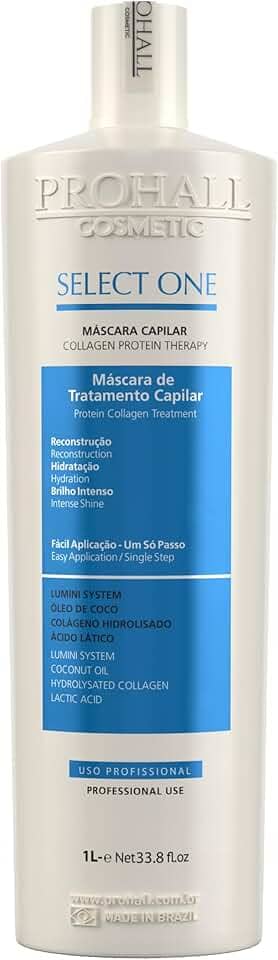 Prohall Cosmetic Escova De Realinhamento Select One Sinergica Sem Formol 1 Litro Original