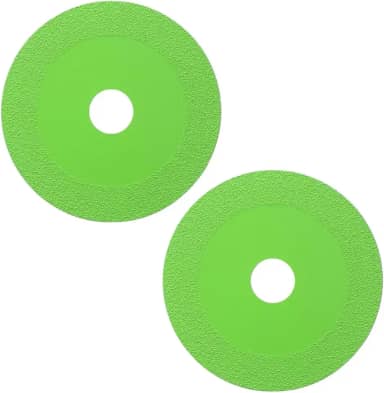 Disco de Corte Fino Diamantado Profissional para Vidro Espelho Porcelanato Cerâmica Mármore Kit 2 Unidades Multifuncional para Esmerilhadeira