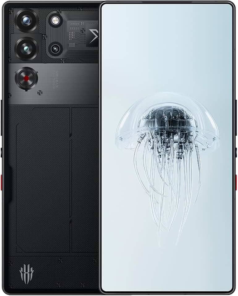 REDMAGIC 10 Pro 144Hz Gaming Phone, Smartphone Android 5G, 16GB RAM+512GB ROM, Snapdragon 8 Elite, 6.85" 1.5K AMOLED Tela Cheia, Câmera 50MP, Dual-Sim, Celular Desbloqueado, 6500, transparent black