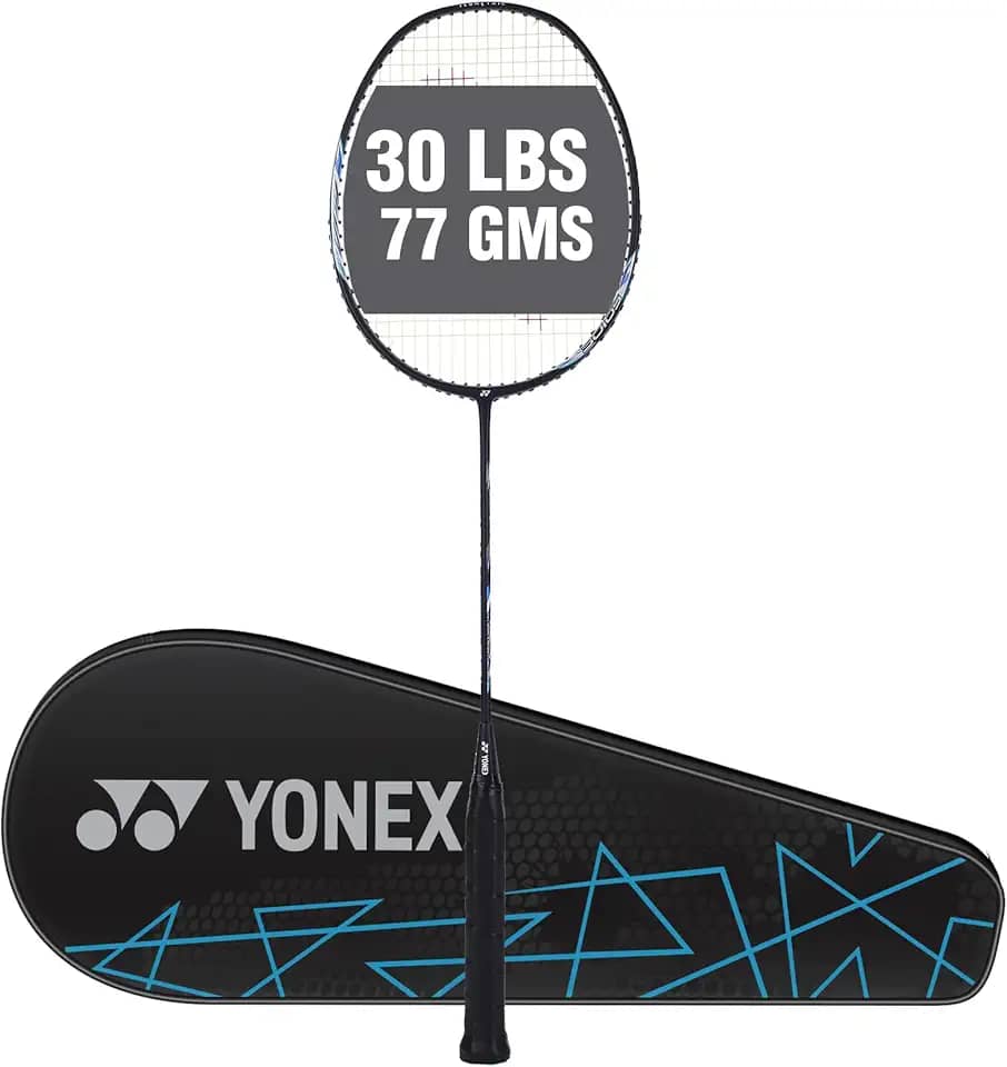 YONEX Raquete de badminton grafite Astrox Lite 27i (G4, 77 gramas, tensão de 13,6 kg, azul)