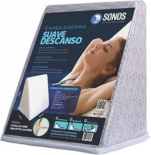 Encosto Travesseiro Anatômico Sonos Suave Descanso Com Capa