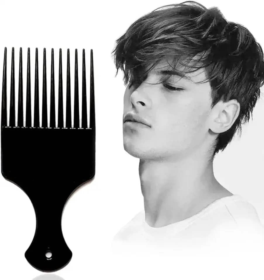 3 peças de pente de cabelo masculino retrô, pente penteado, adequado para coloração de cabelo e tratamento com óleo quente.
