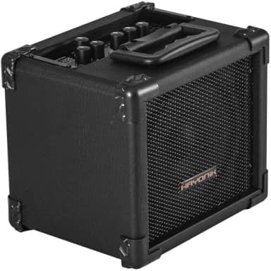 HAYONIK, Amplificador/Cubo Para Guitarra, 20W RMS, Alto Falante 6", Overdrive e Clean, Saída Para Fone de Ouvido, Equalizador Grave e Agudo, HG20