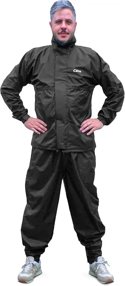 Capa De Chuva Impermeável Moto CDR Nylon 70 Motoqueiro Frio