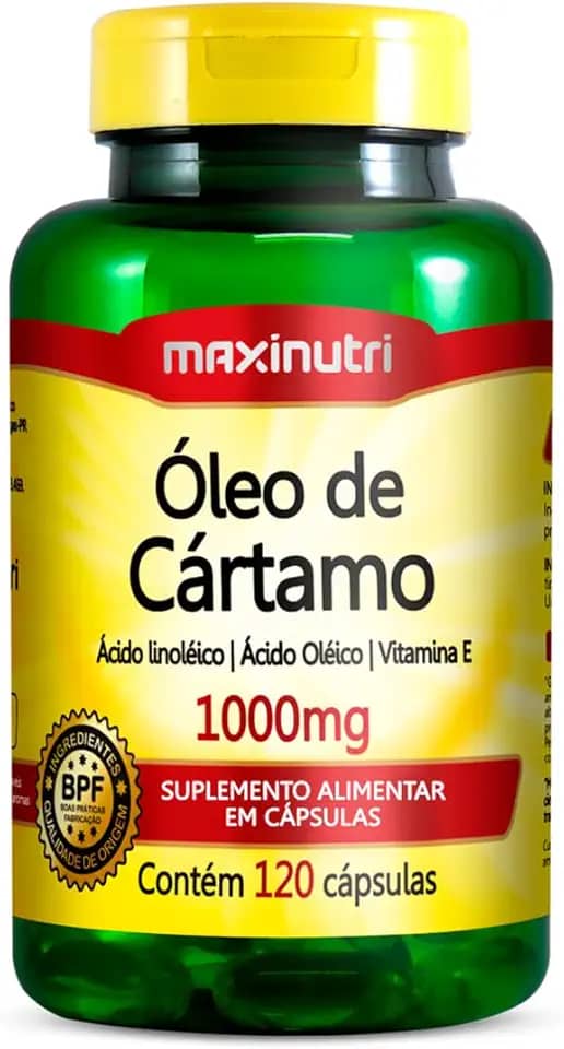 Óleo de Cártamo 1000mg - 120 Cáps., Maxinutri