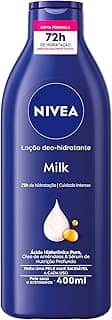 NIVEA Loção Deo-Hidratante Milk 400ml - Hidratação e nutrição profunda por 72h para uma pele macia e suave