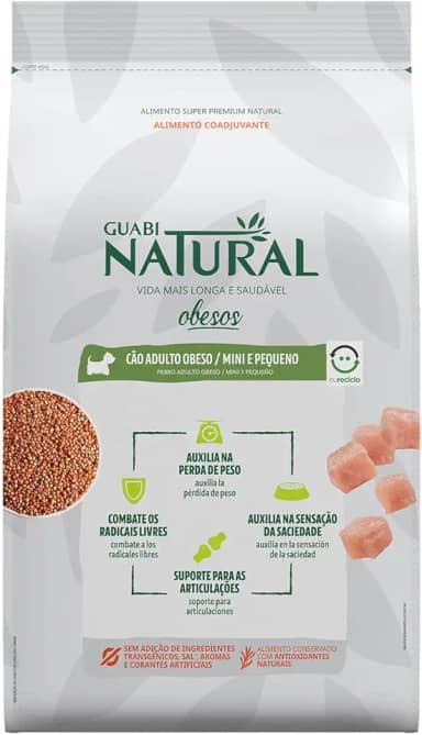 Guabi Natural Ração Cães Obesos Mini E Pequeno 10 1Kg