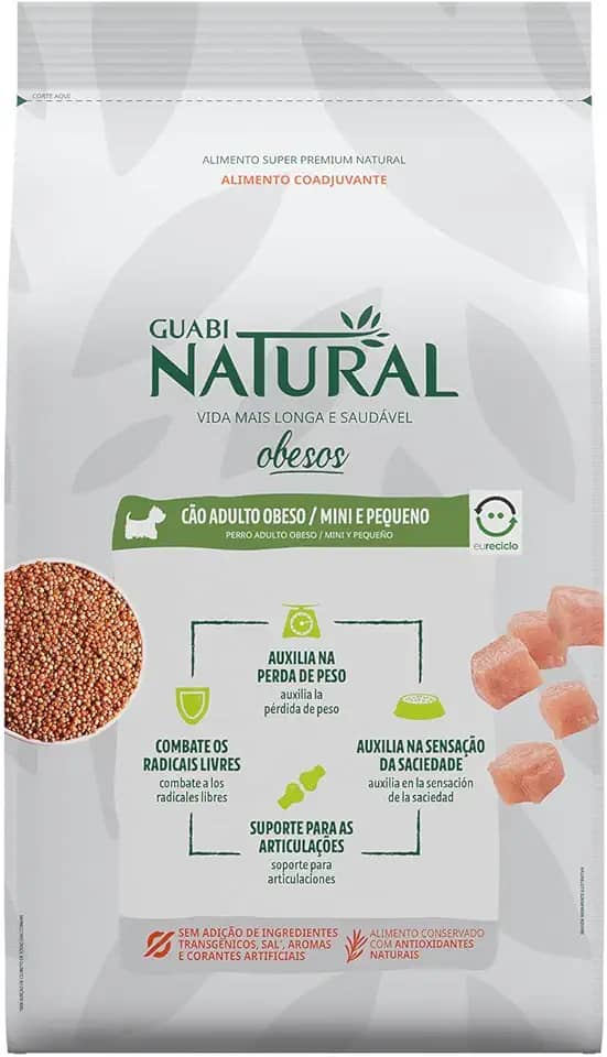 Guabi Natural Ração Cães Obesos Mini E Pequeno 10 1Kg