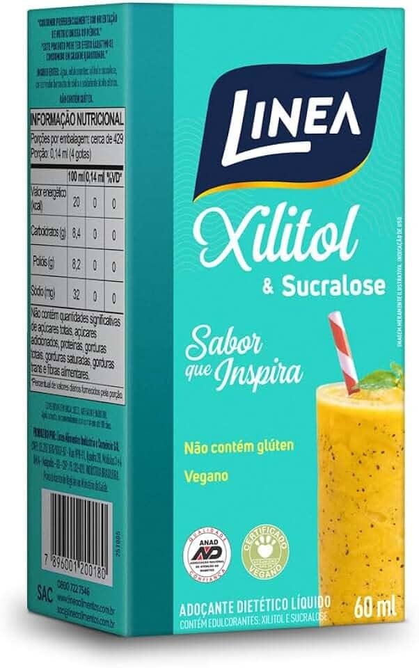 Linea Adoçante Líquido Xilitol & Sucralose 60ml