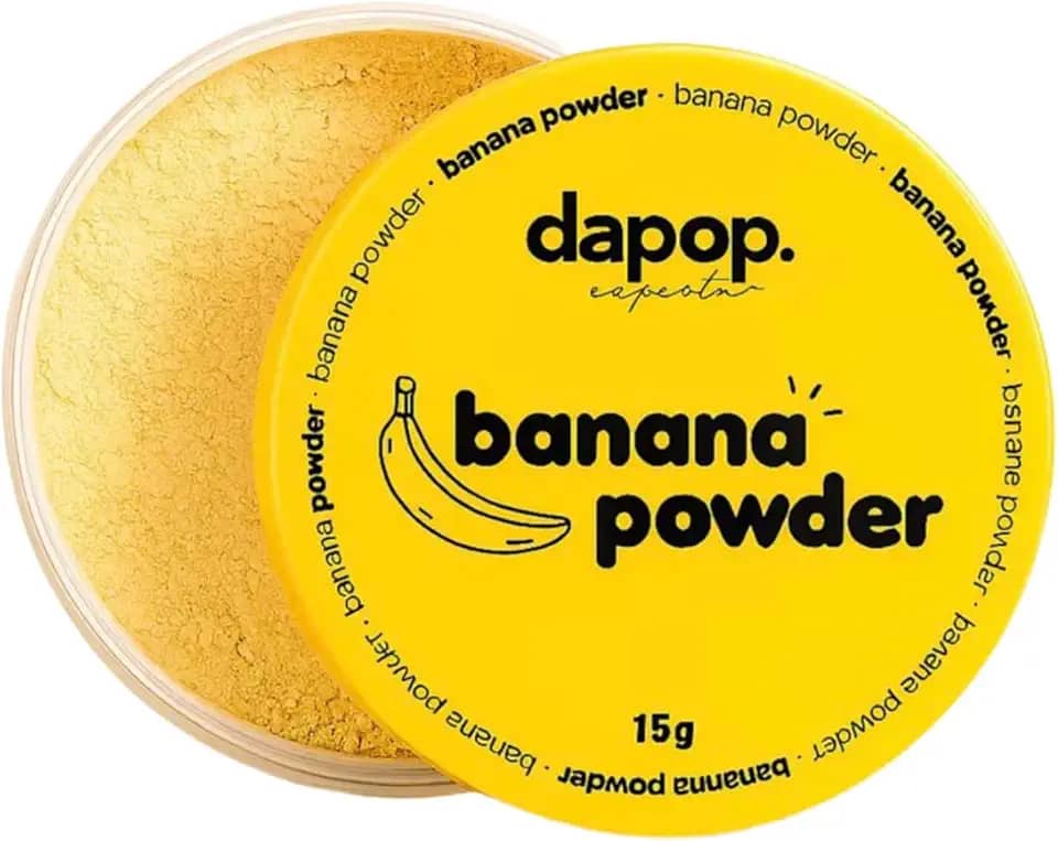 Pó Banana Powder, Facial Translucido Finalizador e Fixador de Maquiagem, Pó de Maquiagem, Selar (Banana Powder)