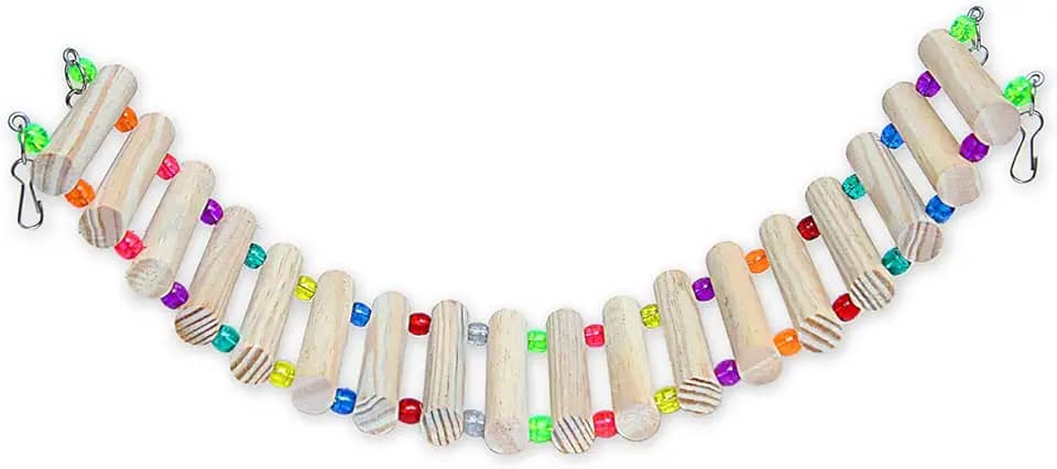 Ponte Cerca Escada para Hamster Calopsita Papagaio Periquito