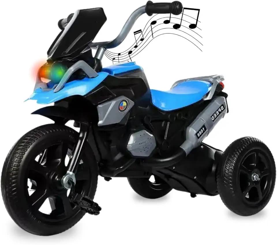 Triciclo Motoca Infantil de Passeio com Pedal 3 Rodas Brinquedo com Música