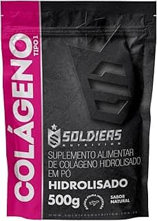 Colágeno Hidrolisado 500g - 100% Puro Importado - Soldiers Nutrition