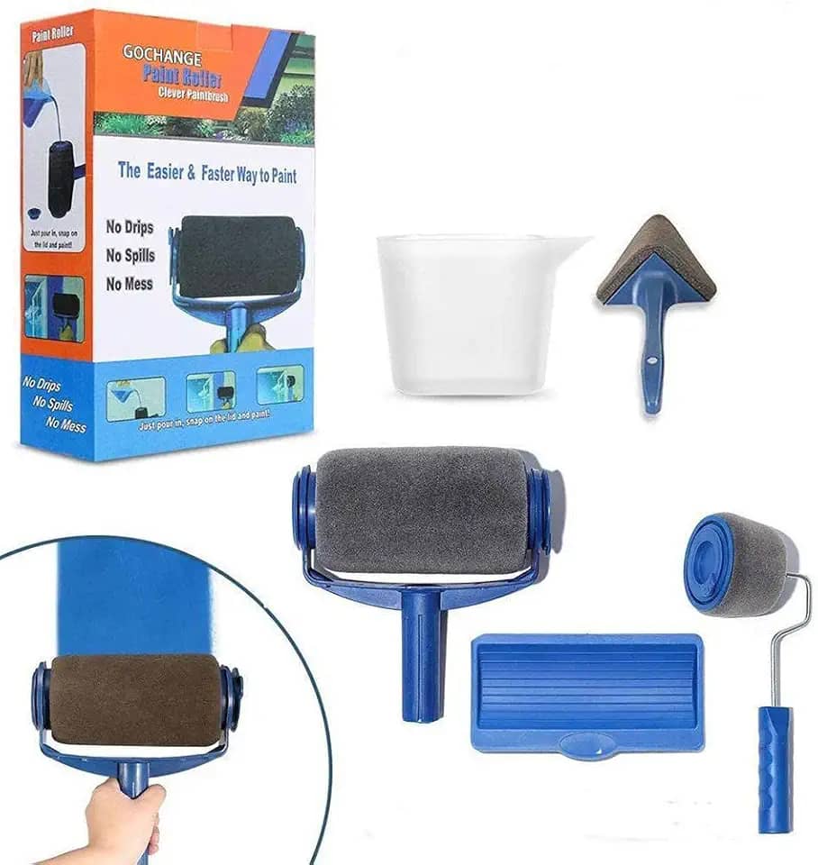 Rolo De Pintura Casa Pinta Fácil Sem Sujeira Parede Rolo - Paint Roller 6 peças