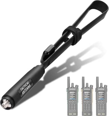 Baofeng Antena Dual Band VHF UHF 144/4300MHz 48.0 cm antena de rádio amador fêmea CS tática SMA para Baofeng UV-32 DM-32 Handheld Ham rádio bidirecional Walkie Talkie