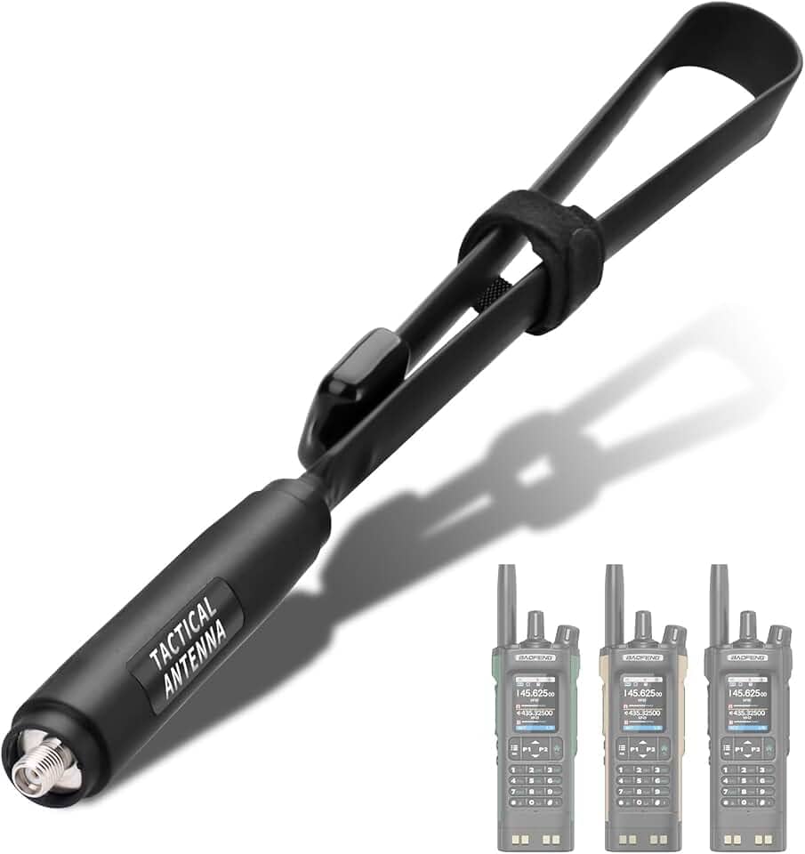 Baofeng Antena Dual Band VHF UHF 144/4300MHz 48.0 cm antena de rádio amador fêmea CS tática SMA para Baofeng UV-32 DM-32 Handheld Ham rádio bidirecional Walkie Talkie