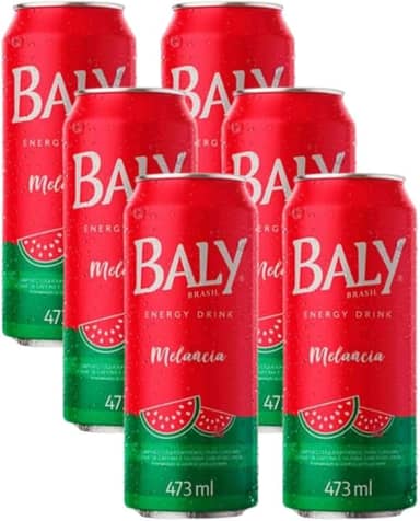 Baly Energético Melancia 473ml Com 6 unidades