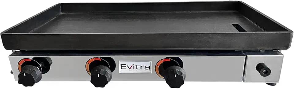 Chapa em Aço para Lanches 70x35 cm – 10 mm de Espessura – Alta Durabilidade e Resistência ao Calor – Ideal para Cozinhas Profissionais, Food Trucks e Hamburguerias