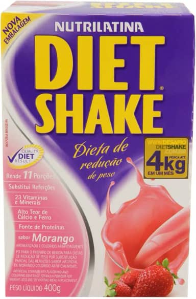 Diet Shake (400g) - Nutrilatina - Morango