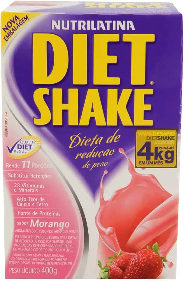 Diet Shake (400g) - Nutrilatina - Morango