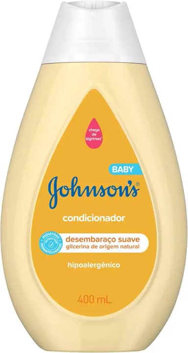 Condicionador Infantil Johnson's Baby Regular 400 ml, Amarelo