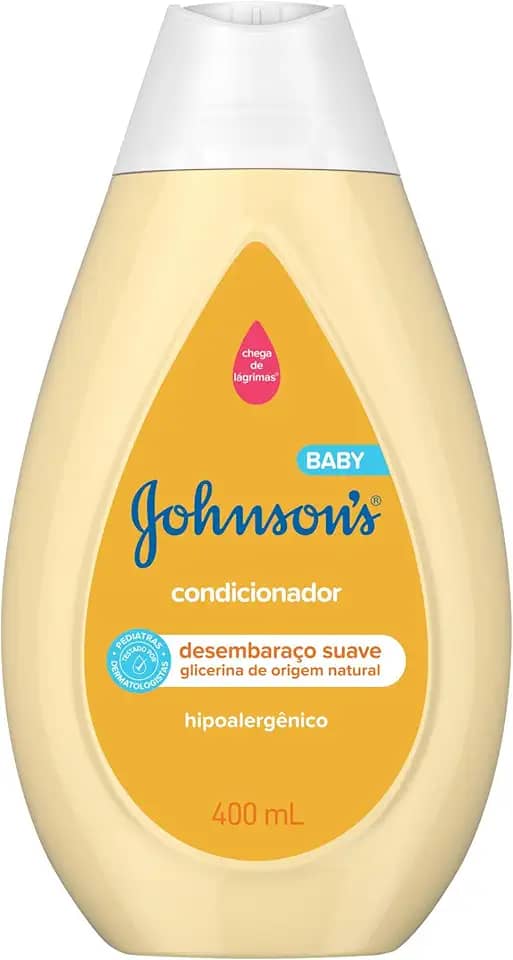Condicionador Infantil Johnson's Baby Regular 400 ml, Amarelo