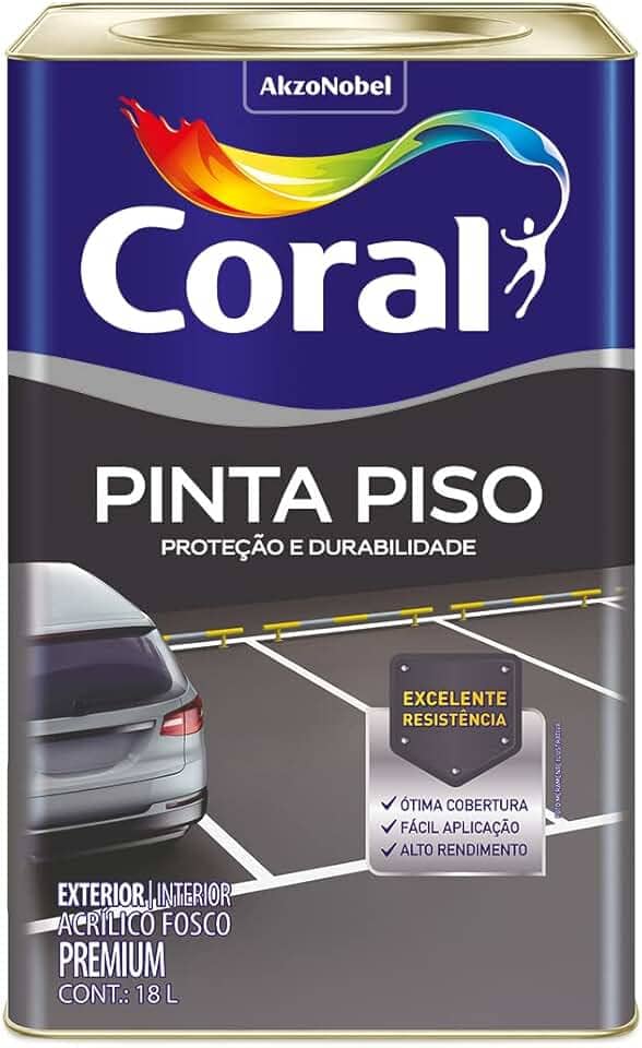 PINTA PISO CINZA MÉDIO 18L - CORAL