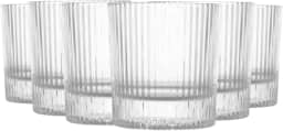 WOLFF - Conjunto 6 Copos para Whisky de Cristal Lines 300Ml