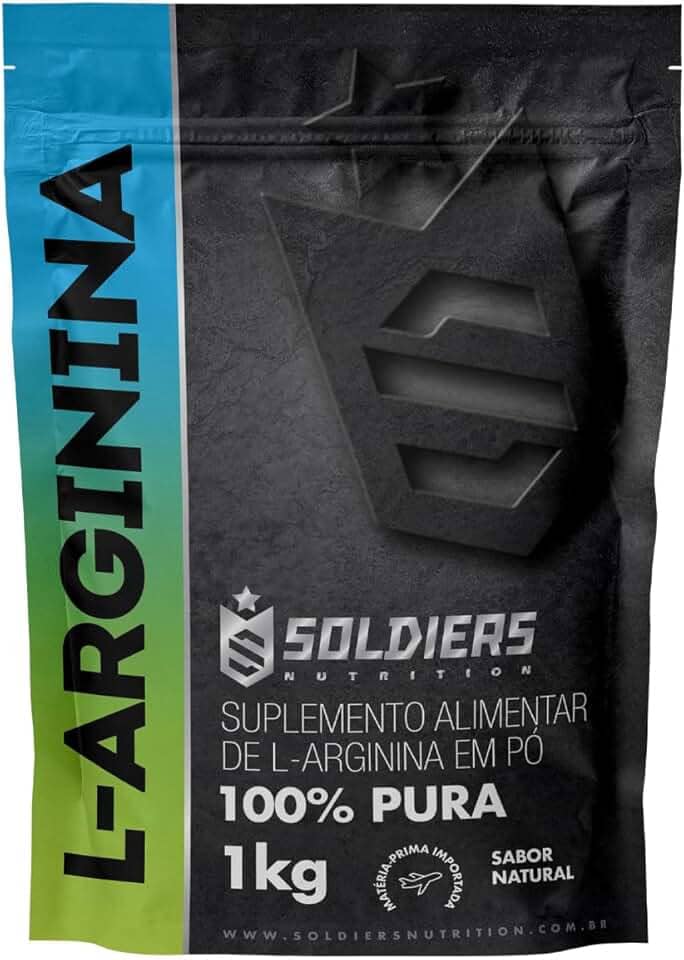 Arginina 1Kg - 100% Pura Importada - Soldiers Nutrition