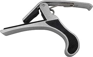 Capotraste Dolphin para Violão e Guitarra 10697 com Haste Longa, Prata