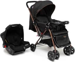 Travel System Cosco Kids, Reverse Duo, 0 a 15kg, Preto Bronze