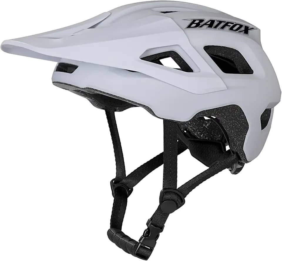 BATFOX Capacete De Bicicleta Para Homens E Mulheres Adultos - Estrada Mtb Montanha Ajustável (54-61 Cm) Com Ventilação Ultraleve