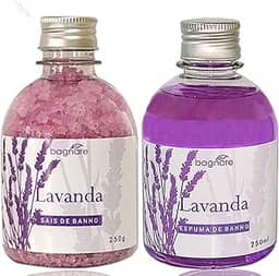 Sais De Banho e Espuma para Banheira Hidro Relaxante Lavanda