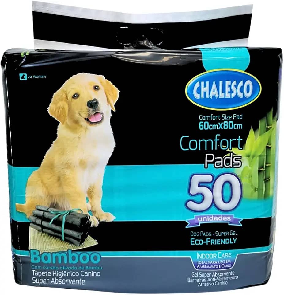 Chalesco Tapete Higiênico Para Cães Confort Bamboo 50 Unidades