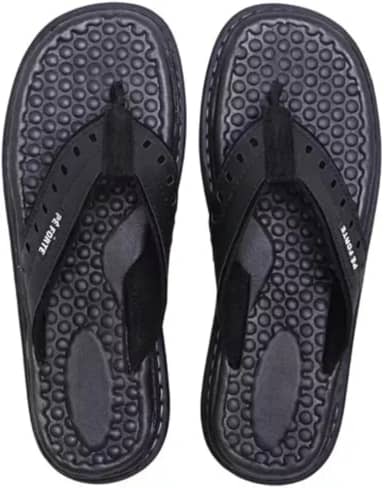 Chinelo Masculino Anatômico Ortopédico Antistress em Couro