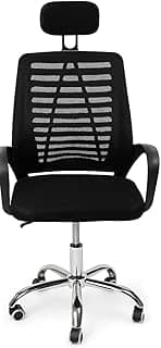 Cadeira de Escritório Confortável Segura Preta