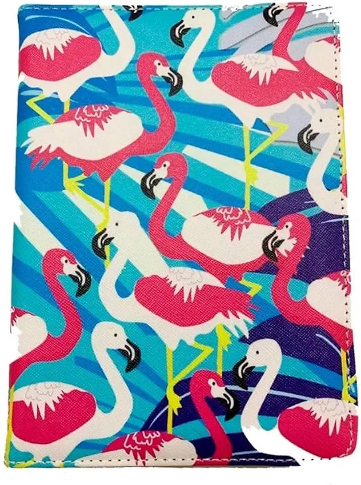 Capa Protetora Universal para Tablet 7-8 Polegadas Estilo Carteira Suporte Ajustável Adulto Infantil Flamingo 1