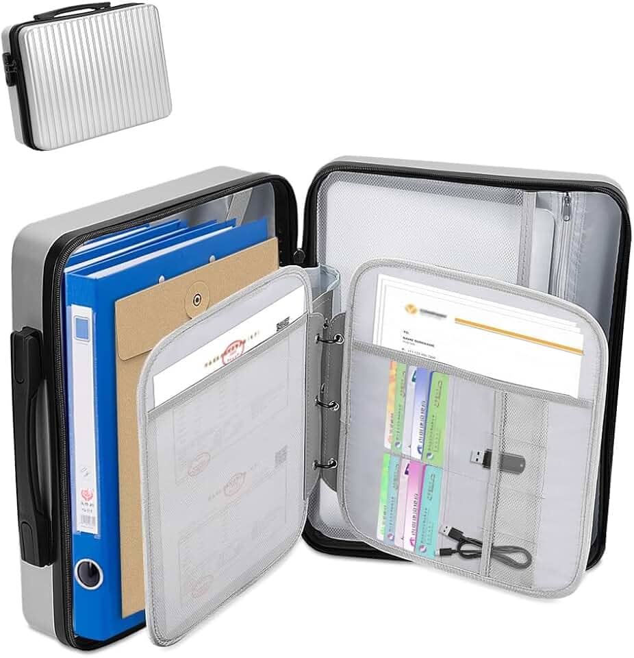 Organizador de Documentos com Fechadura, Pasta Organizadora, Arquivo Organizadora, Pasta Documentos