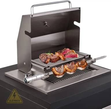 Titan Eletro, Churrasqueira Elétrica Grill de Embutir com Tampa Diamond Premium 220V Titan